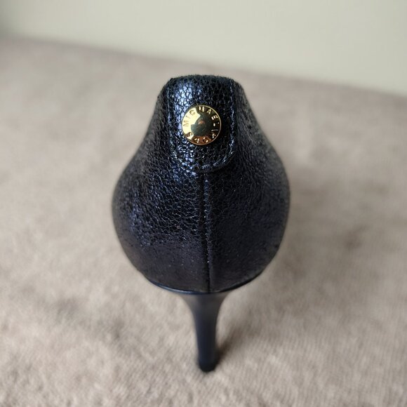 MICHAEL KORS Flex Pump Women 7M Blue Metallic Sparkle Pointed Toe Heels With Box - Picture 9 of 10